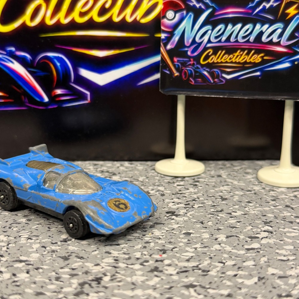 Corgi Juniors Ferrari 512 S Blue Diecast Race Car Made in Great Britain No 6